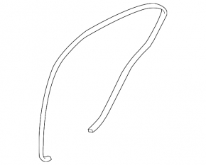 Rear left door seal Mazda6 03-08