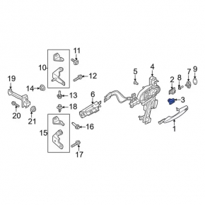 Front Left Lock Cylinder Ford Escape MK4 20-24