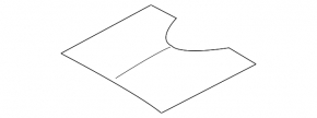 Glass panorama Ford Edge 19-24 rear