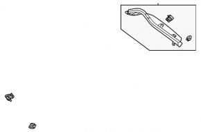 Left Trunk Door Trim Ford Mustang Mach-E 21-23 Black
