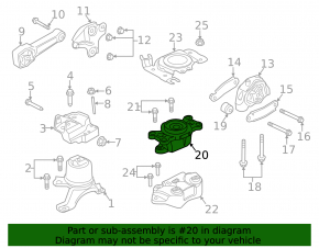 Land Rover Range Rover Evoque 14-18 gearbox mount