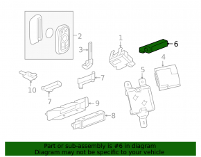 Chevrolet Equinox 18-24 keyless entry antenna