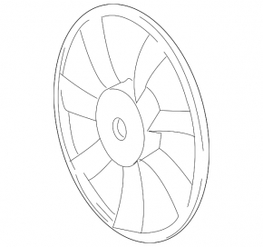 Right cooling fan impeller for Lexus CT200h 14-17 9 blades