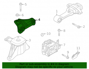Right engine mount bracket for Kia K5 21-24 1.6T