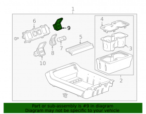 Cadillac ATS 13- Center Console Socket