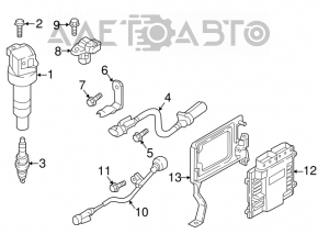 The ECU (Engine Computer Unit) for the Hyundai Sonata 16-17 hybrid