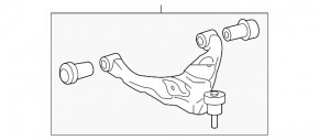 Toyota 4Runner 10-24 lower front right control arm