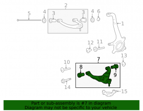 Toyota 4Runner 10-24 lower front right control arm