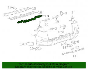Lexus GX460 10-23 Rear Bumper Absorber