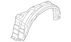 Front right fender liner Mitsubishi Outlander 14-14 ES, GT, SE