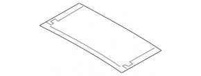 Rear panoramic blind BMW X3 F25 11-17 gray