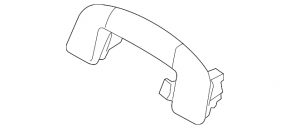 Rear left ceiling handle VW Golf 15 - grey, scratches
