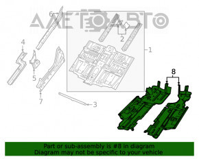 Bottom protection left Jeep Cherokee KL 14-18