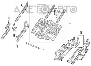 Bottom protection left Jeep Cherokee KL 14-18