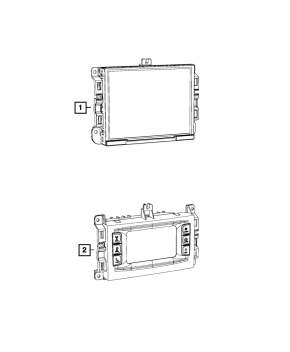 Monitor, display, navigation Jeep Grand Cherokee WK2 14-21 large used