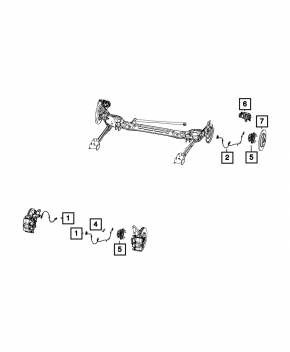 Rear left ABS sensor for Chrysler Pacifica 17-24