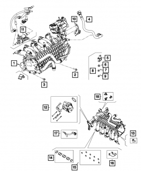 Map sensor Jeep Renegade 20-23 1.3T