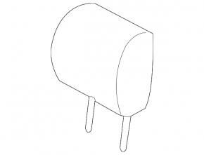 Rear left headrest for Toyota Avalon 13-14, black leather