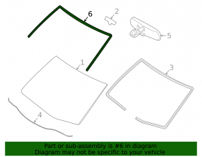 Windshield Seal Nissan Versa 12-19 USA