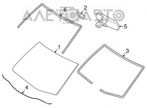 Windshield Seal Nissan Versa 12-19 USA