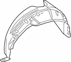 Rear left fender liner for Infiniti QX50 19-25