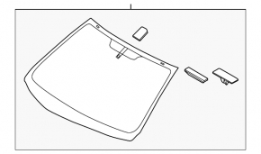 Windshield Hyundai Elantra UD 11-16