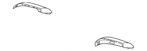 Left side mirror cover for Hyundai Santa FE Sport 13-19 under the turn signal