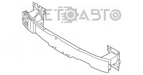 Front bumper reinforcement for Audi A3 8V 15-16