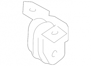 Bracket middle part of exhaust pipe left Porsche Panamera 14-16