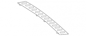 Rear bumper trim Mercedes W166 GLE 16-19 AMG pkg, chrome