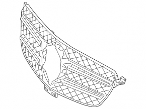 Radiator grille assembly grill Mercedes W166 GLE 16-19