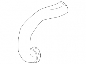 Right intake air duct Mercedes CLS-class C218 11-18 4.7