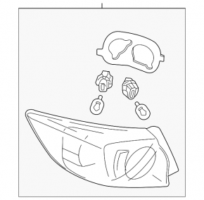 Light outer wing left Mazda3 MPS 09-13