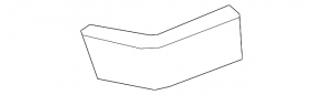 Rear bumper mount left Ford Escape MK3 13-16 prerest