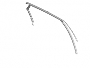 Upper rear right door molding Ford Fusion mk5 13-20 chrome with glass seal