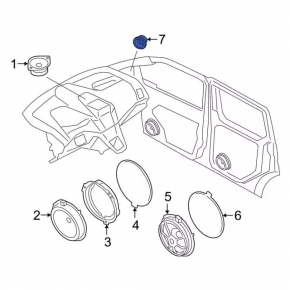 Front left door speaker Ford Ecosport 18-22