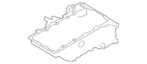 Oil pan upper BMW 5 G30 18-19 N63B44C 4.4T AWD