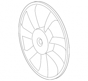 Right cooling fan impeller for Toyota Rav4 13-18 hybrid, 7 blades