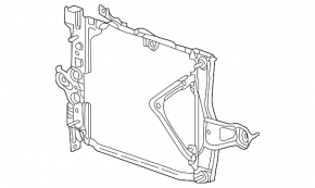 Right intercooler radiator bracket for Toyota Tundra 22-26 3.4