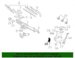 Mercedes W211 windshield washer motor