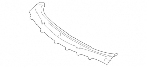 Wiper grille plastic Mercedes W211 type 2