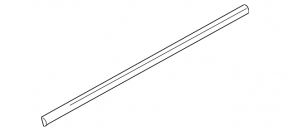 Door-glass molding, central front right, Chevrolet Volt 16 - matte