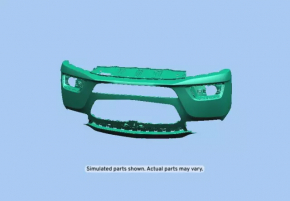 Front bumper bare Chevrolet Malibu 14-15 rest