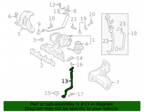 Hyundai Tucson 16-18 1.6T Turbocharger Oil Drain Pipe
