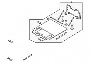 Volvo V90 17-22 usa black trunk floor without spare tire