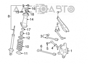 Rear right axle Lexus IS250 IS300 IS350 06-14 torn boot