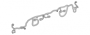 Buick Encore 17-22 rear bumper wiring for parking sensors and BSM