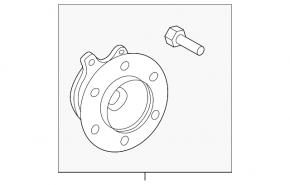 Front left hub for Lexus GX 24-26