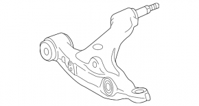Lower control arm front right Lexus IS 14-20 awd