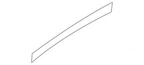 Audi Q7 4L 10-15 front right door trim molding, walnut wood, gloss, broken guide, scratches